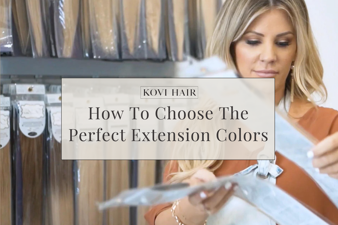 How to choose the perfect hair extension colors