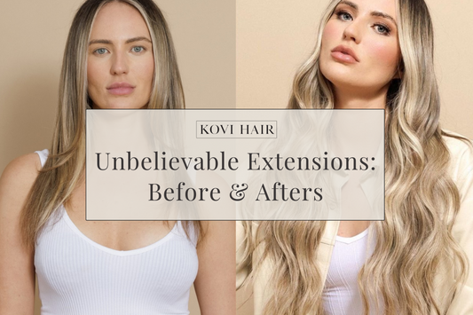 10 Hair Extension Before & After Shots