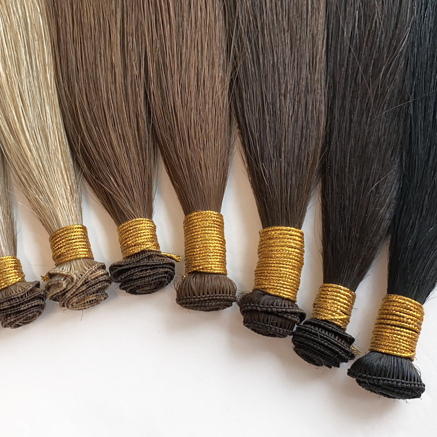 16" Hand tied Wefts (2 bundles 24g)